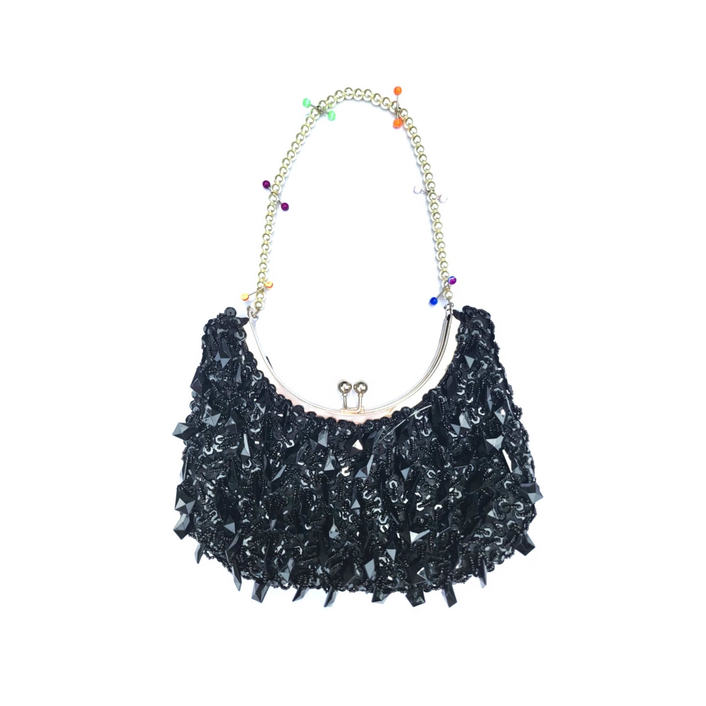 Pearl + Piercing Strap Clasp Purse