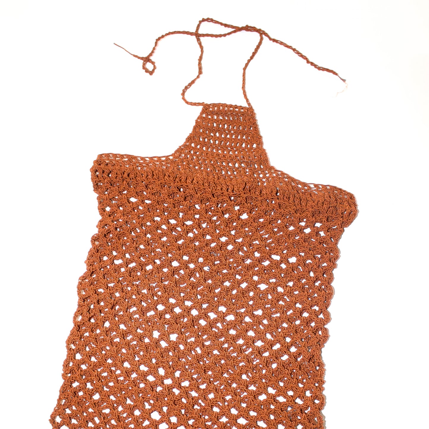 Brown Mesh Midi