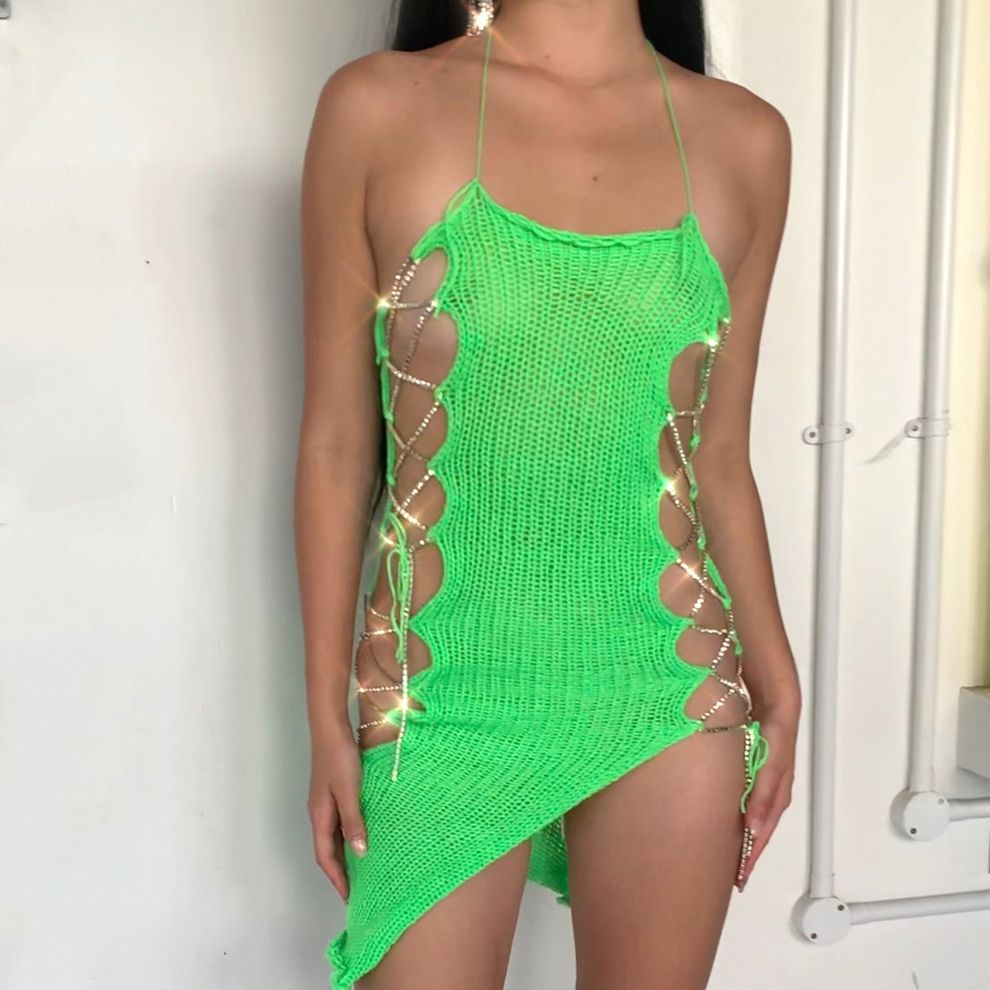 Rhinestone Garden of Eden Dress