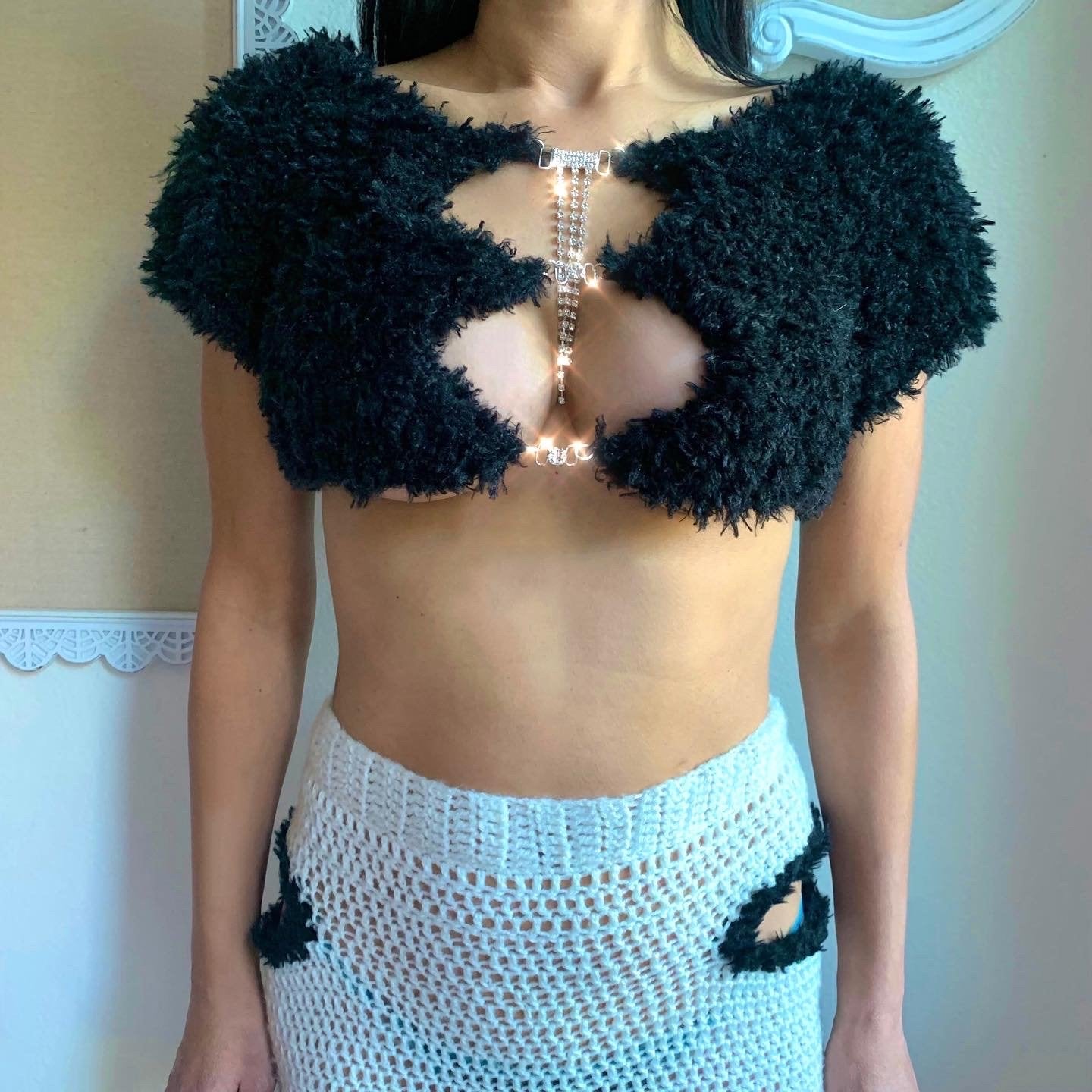 Fur Crop Top