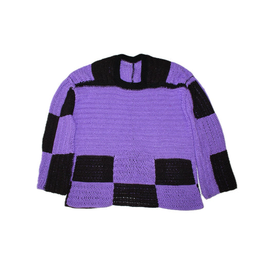 Oversized Checker Jumper