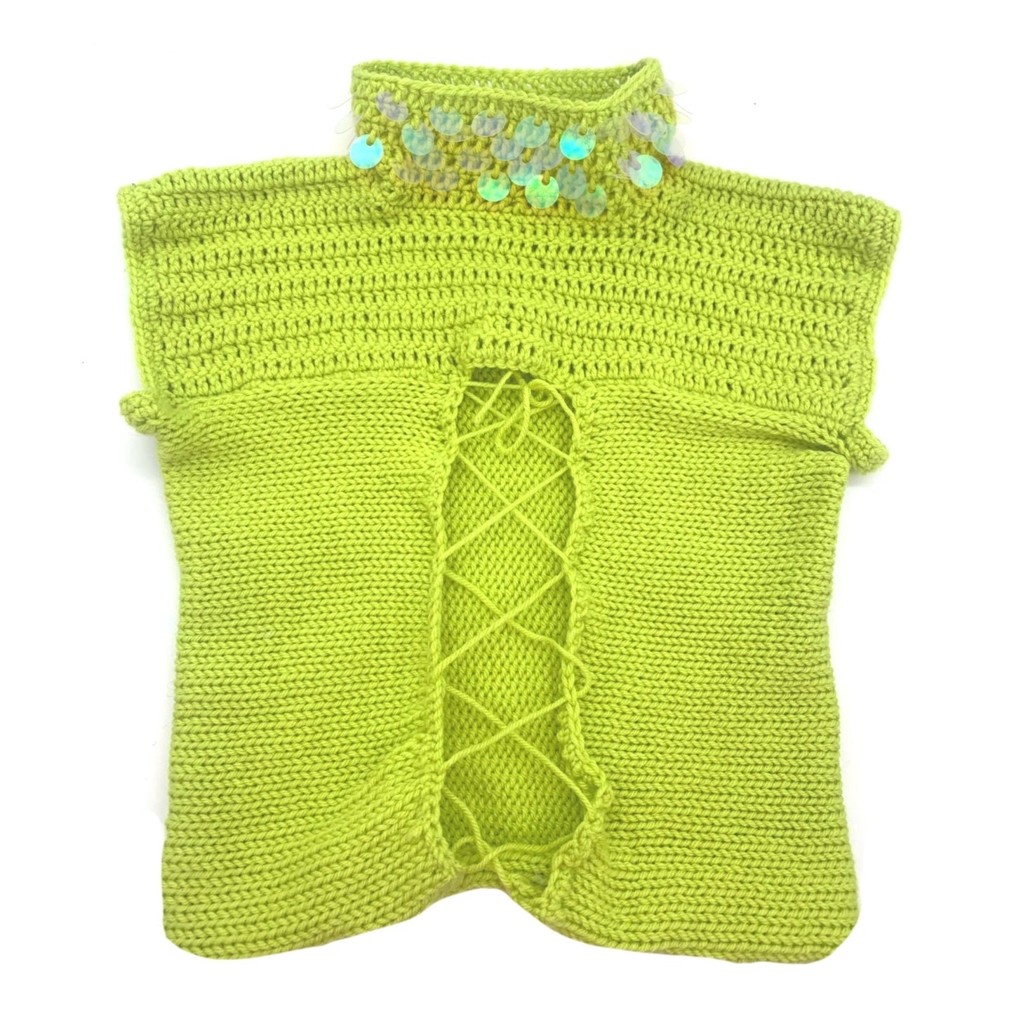 Lime Sequin Mojito Top
