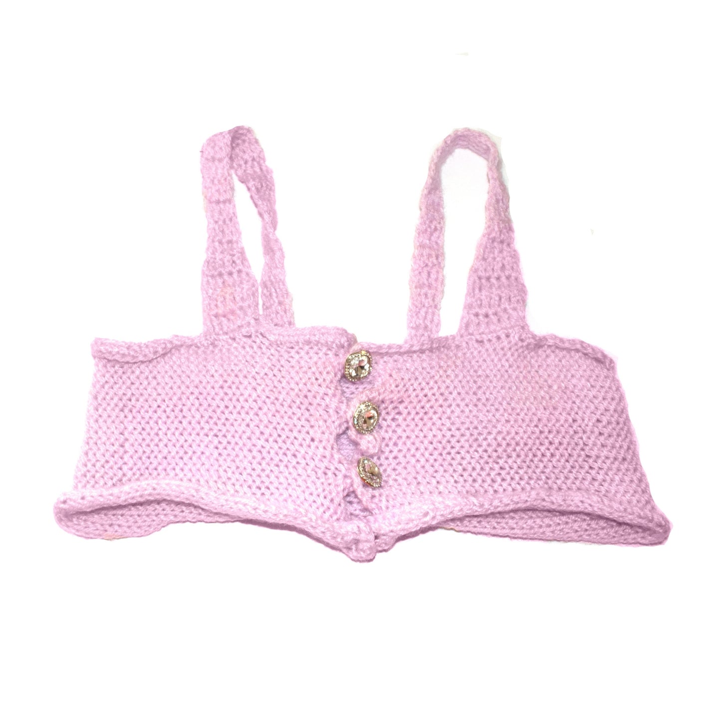 Rhinestone Button Bra Top (Copy)