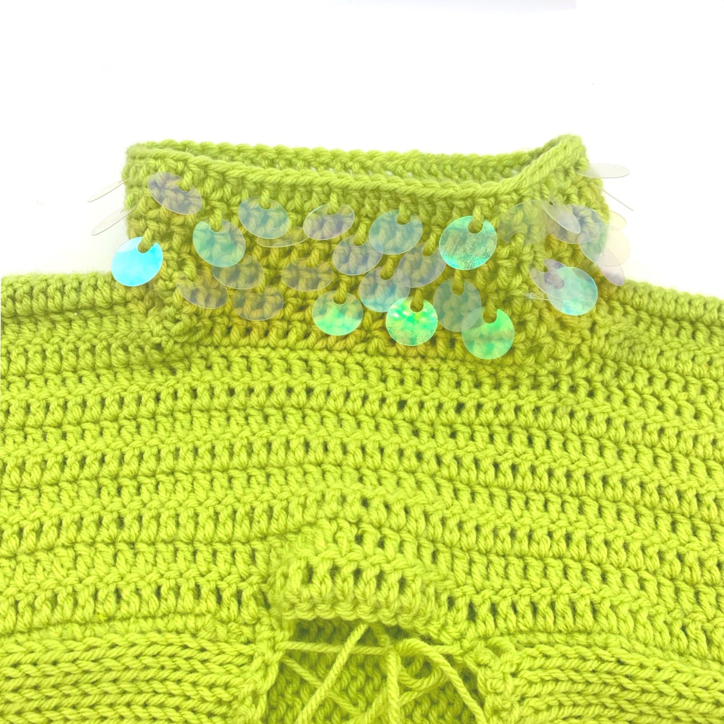Lime Sequin Mojito Top
