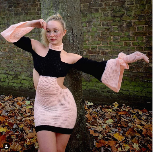 Flare Sleeve Dress