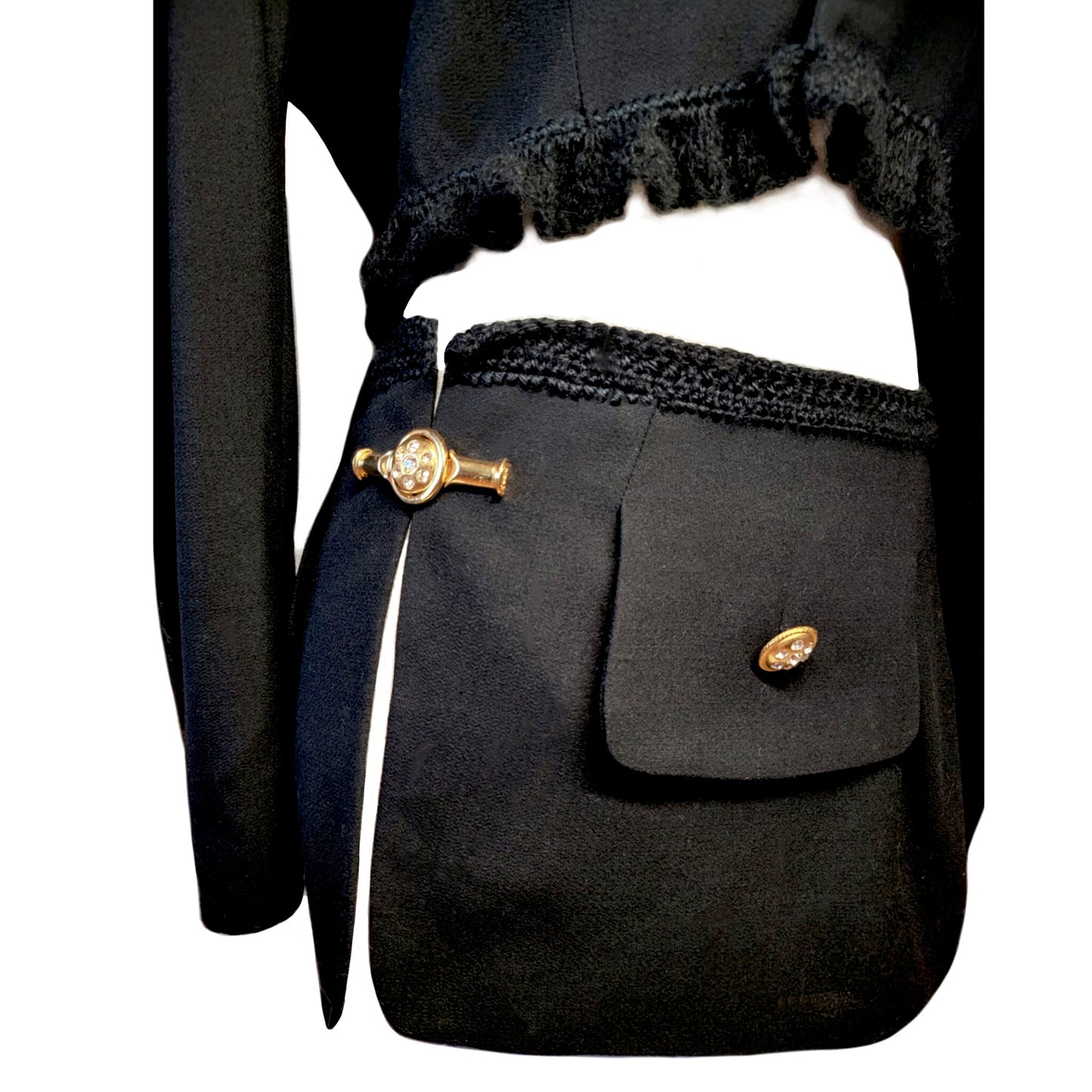 Golden Clasp Jacket Set