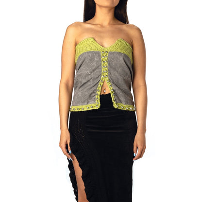 Metallic Lime Top
