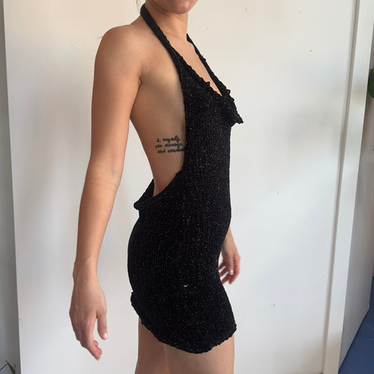 Low Back Halter Dress