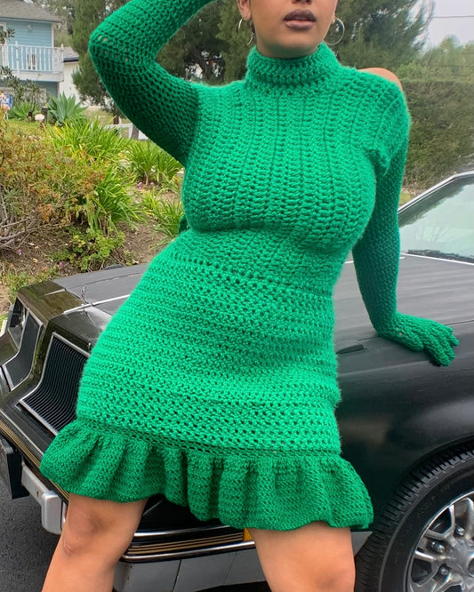 Green Glove Dress