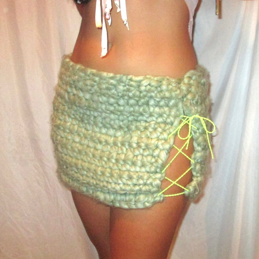 Chunky Green Skirt