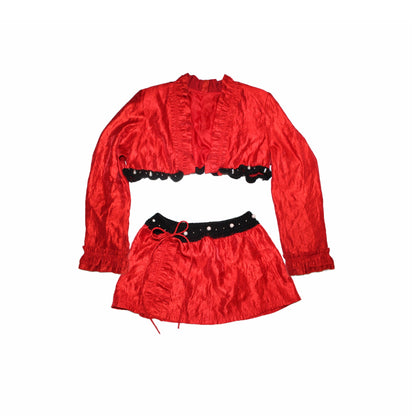 Red Beaded Crop Set (Copy)