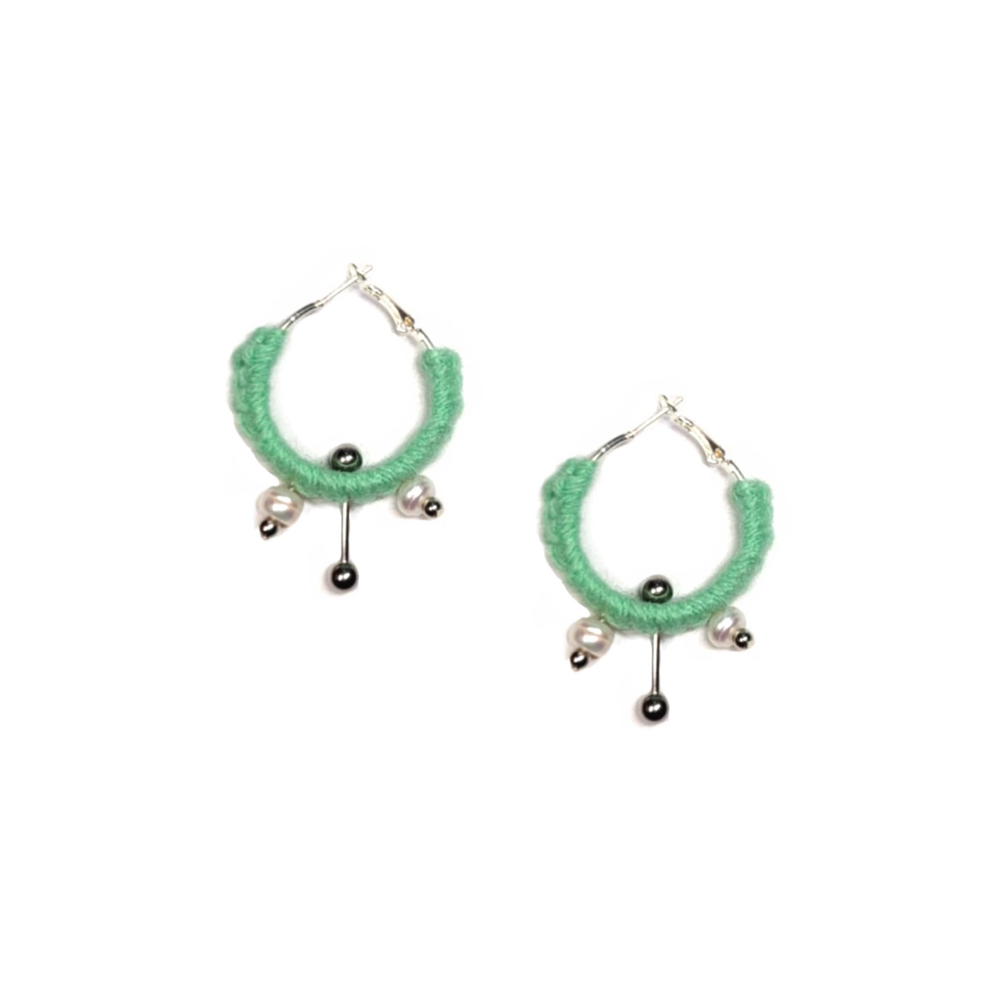 Sea Green Piercing Earrings