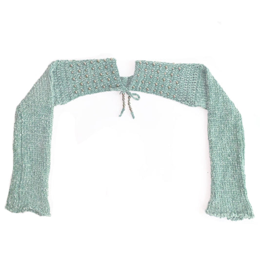 Seagreen Beaded Sleeves