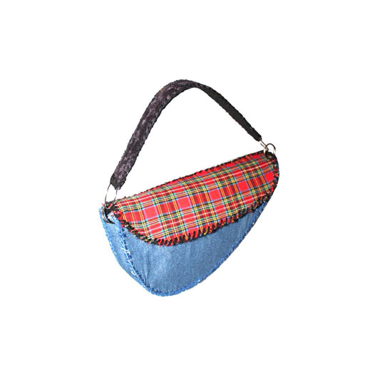 Denim + Plaid Purse