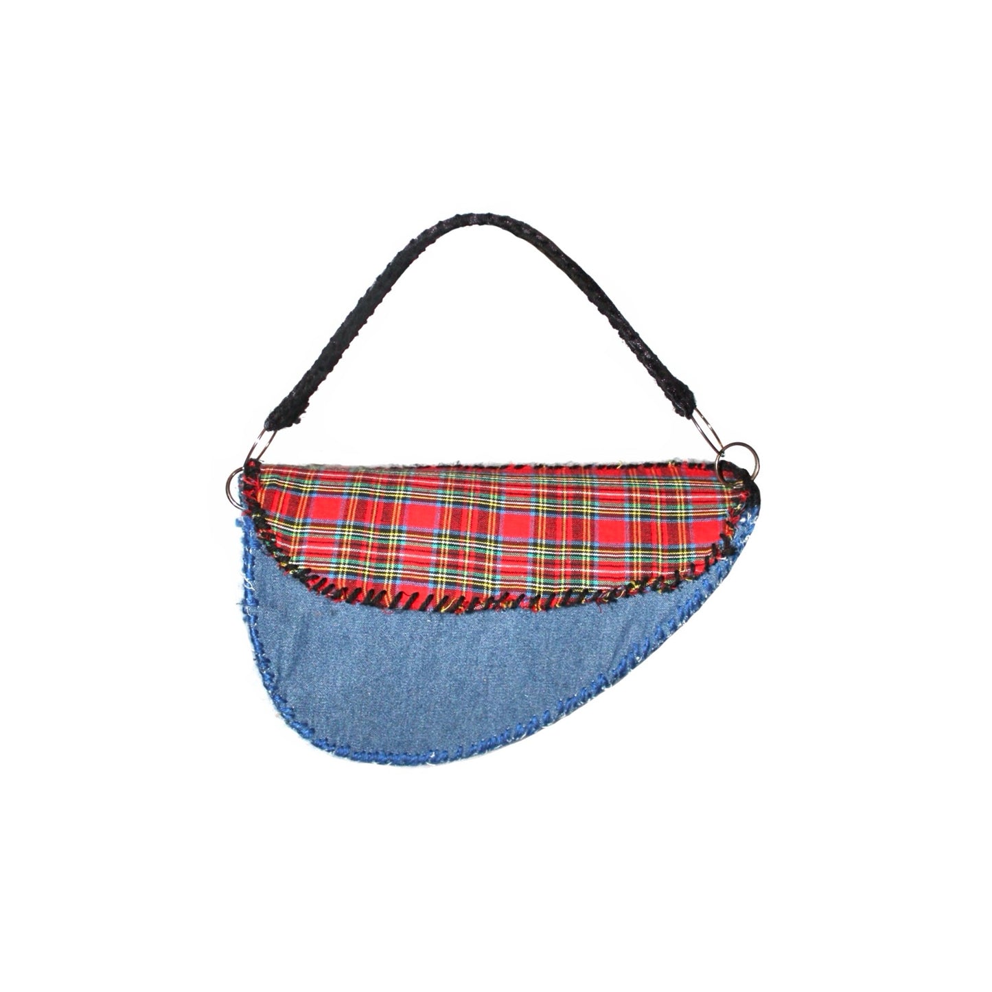 Denim + Plaid Purse