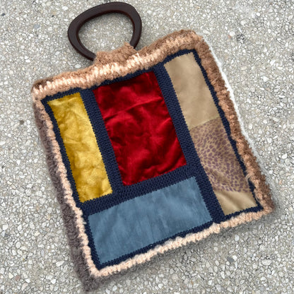 Mohair Patchwork Tote
